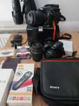 Sony ilca-77m2 + Sony H400 + 3 obiektywy + statyw