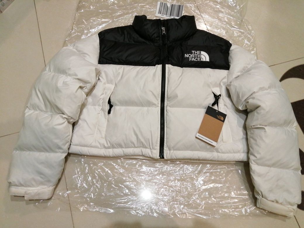 The North Face Krótka Przejściowa Damska kurtka NUPTSE biała rozmiar S
