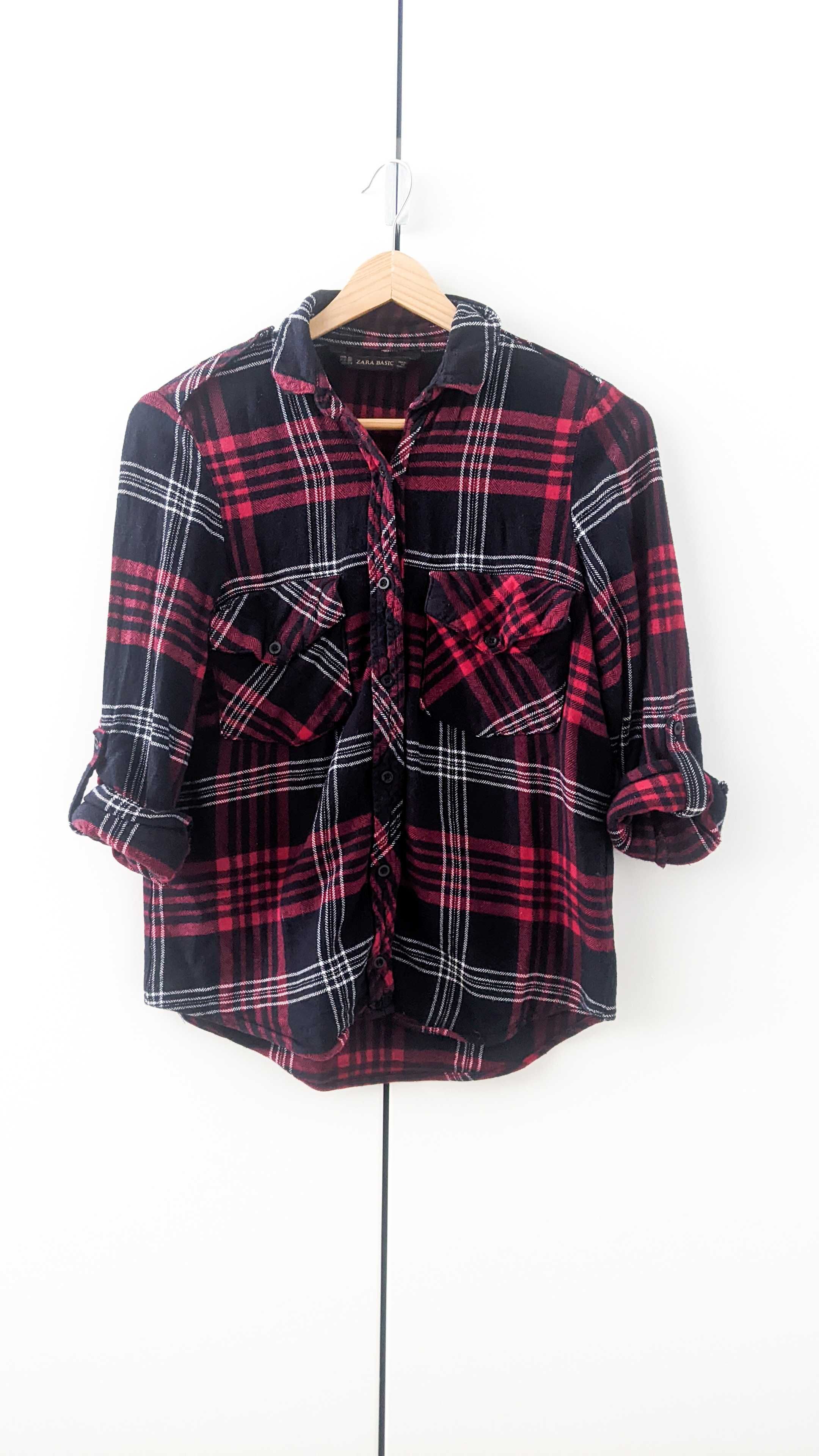 Koszula w kratę XS ZARA