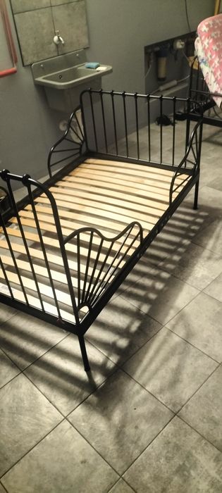 MINNEN
Rama łóżka o regulowanej długości, czarny, 80x200 cm