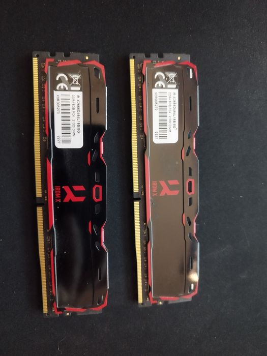 Goodram DDR4-2666 8GB PC4-21300 IRDM X Black IR-X2666D464L16S/8G 16GB
