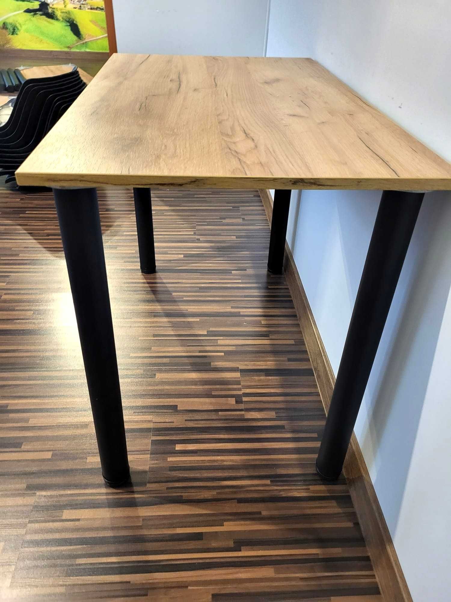 Stoły 5 szt Craft Złoty Beton 100x60 wys.73 cm