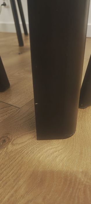 Stół okrągły dąb artisan/czarny