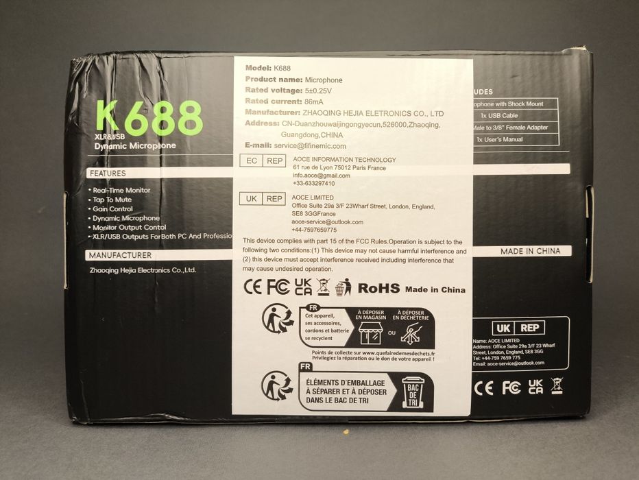 ‼️Fifine K688 - професійний XLR/USB мікрофон для ПК + Гарантія 6 Міс.