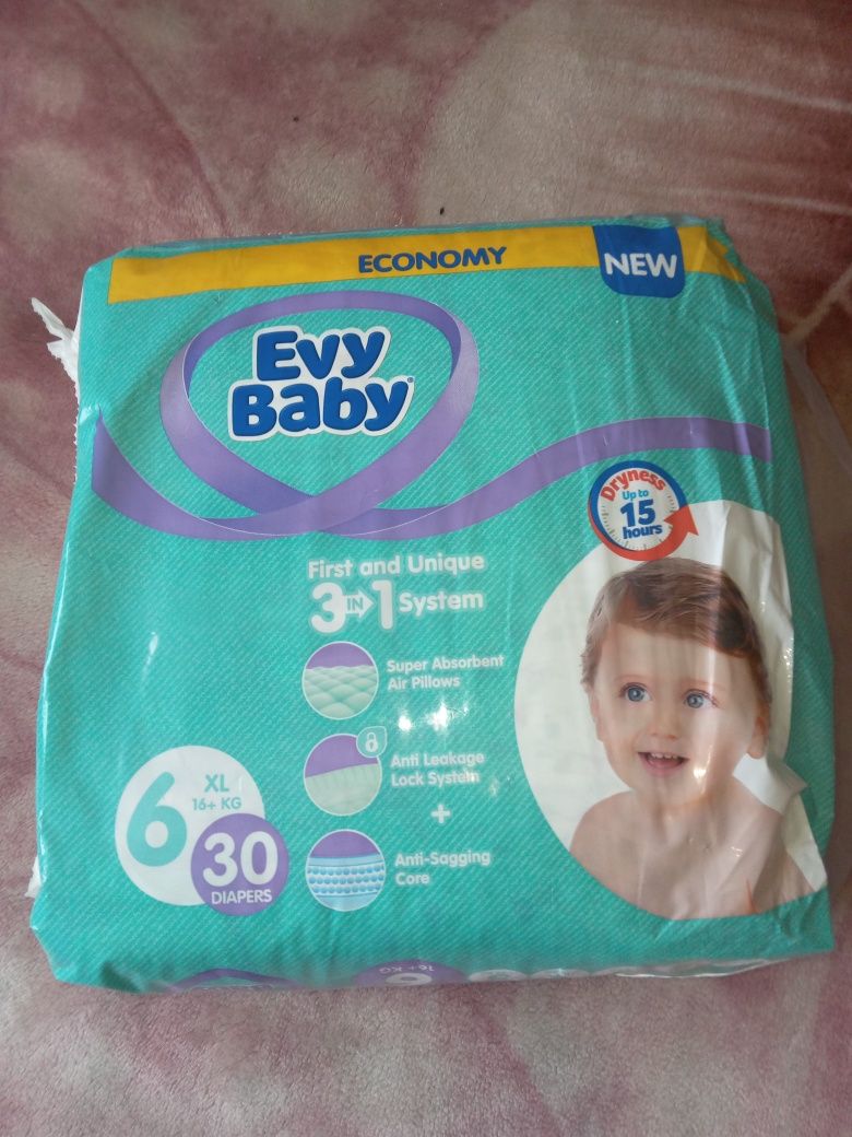 Підгузки Evy Baby XL 16+ кг 30шт