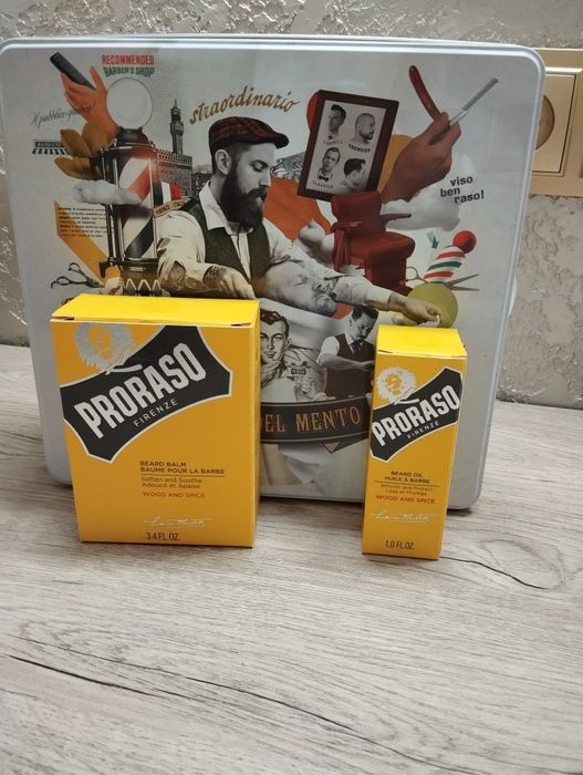 Бальзам и масло из набора Proraso