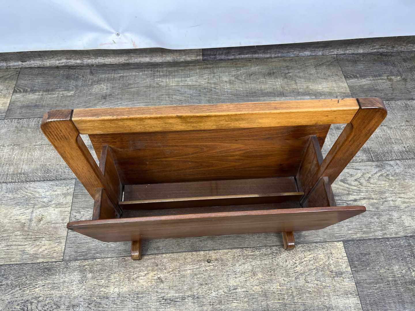 Gazetnik vintage Dania tek, teak lata 60-te