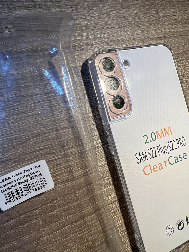 Etui przezroczyste Samsung S22 Plus ochrona kamery