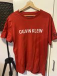 T-shirt Calvin Klein czerwony rozmiar L