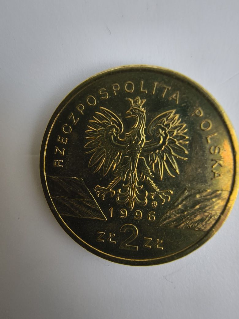 2 złote 1996 rok jeż