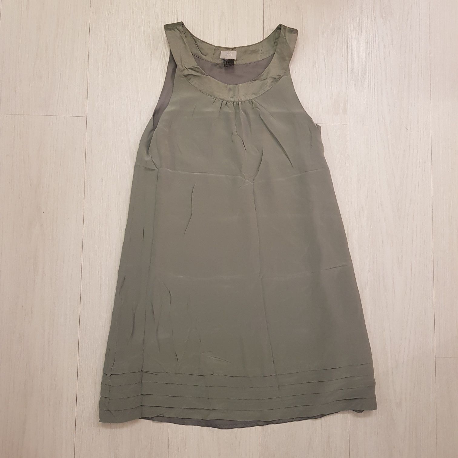 Sukienka szary khaki r. S H&M