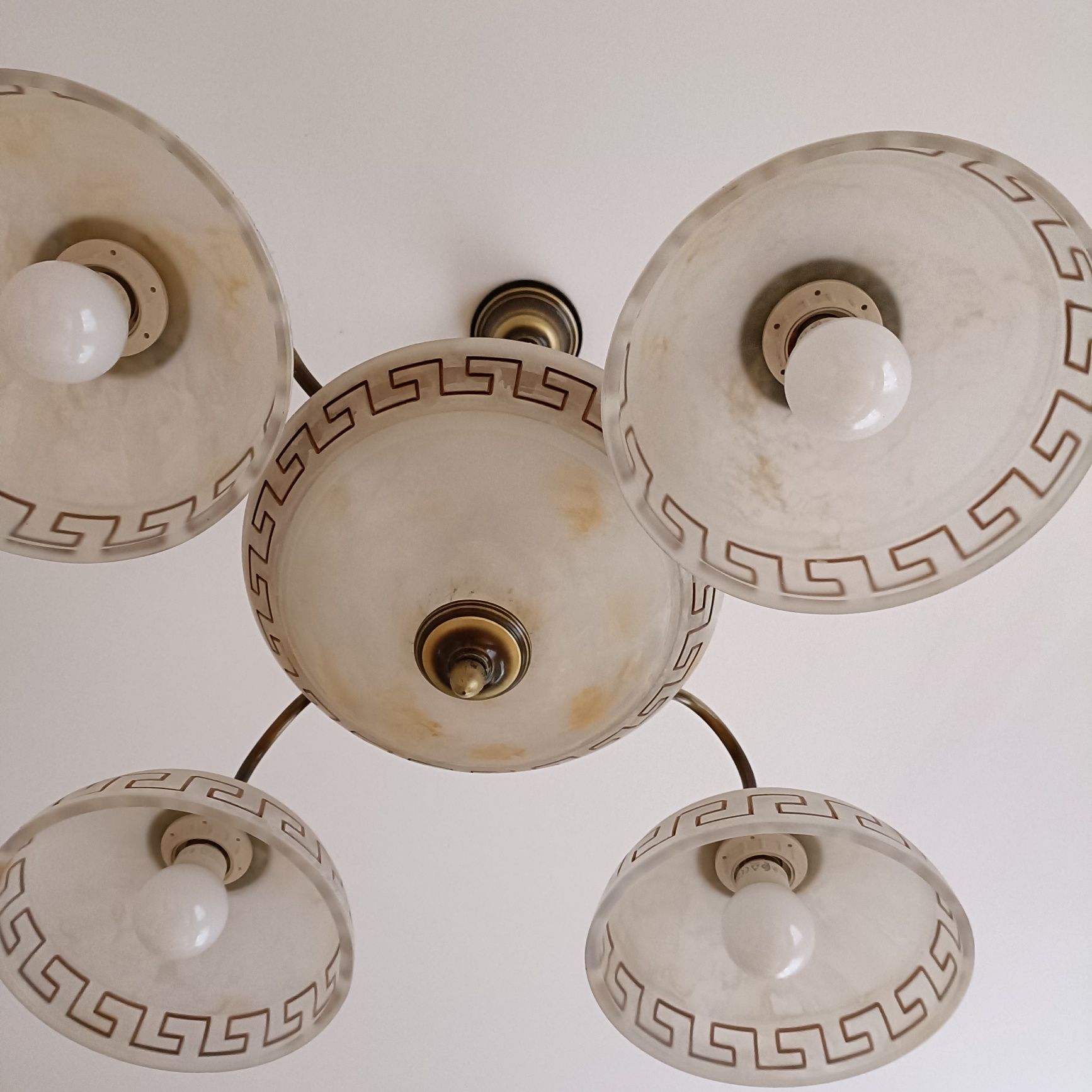 Żyrandol plus lampa stojąca