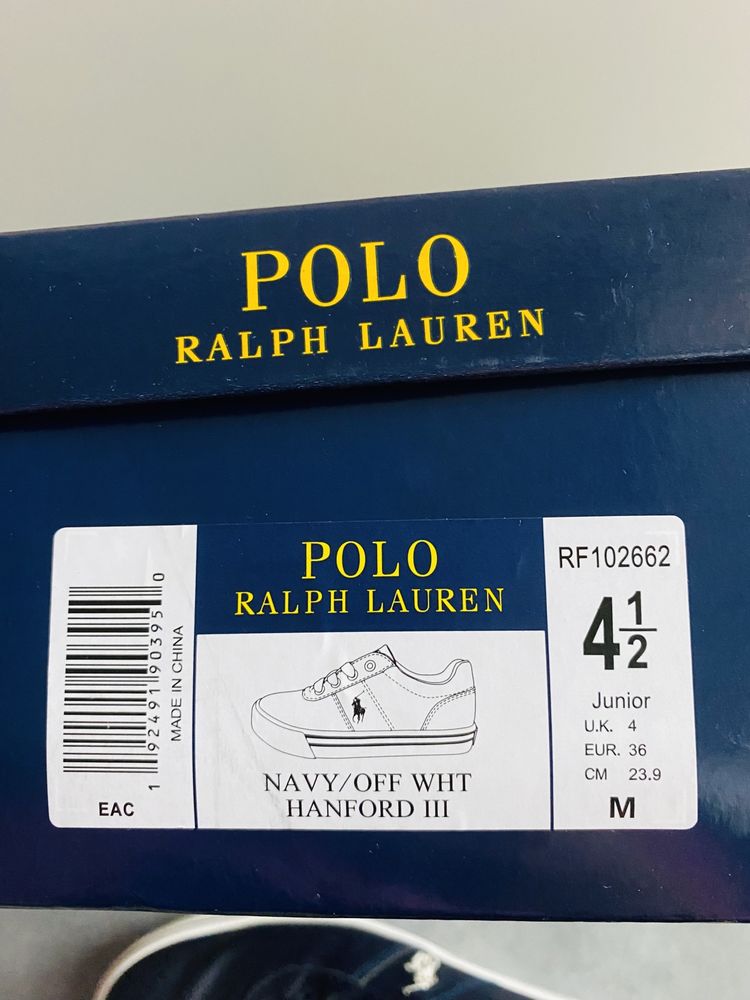 Buty sneakres trampki skóra naturalna rozmiar 36 Polo Ralph Lauren