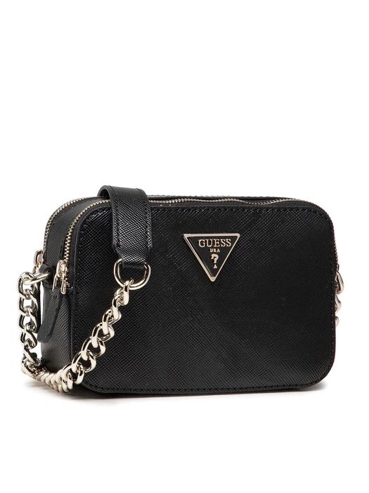 Guess Torebka Damska Torba Noelle Czarna Logowana T554