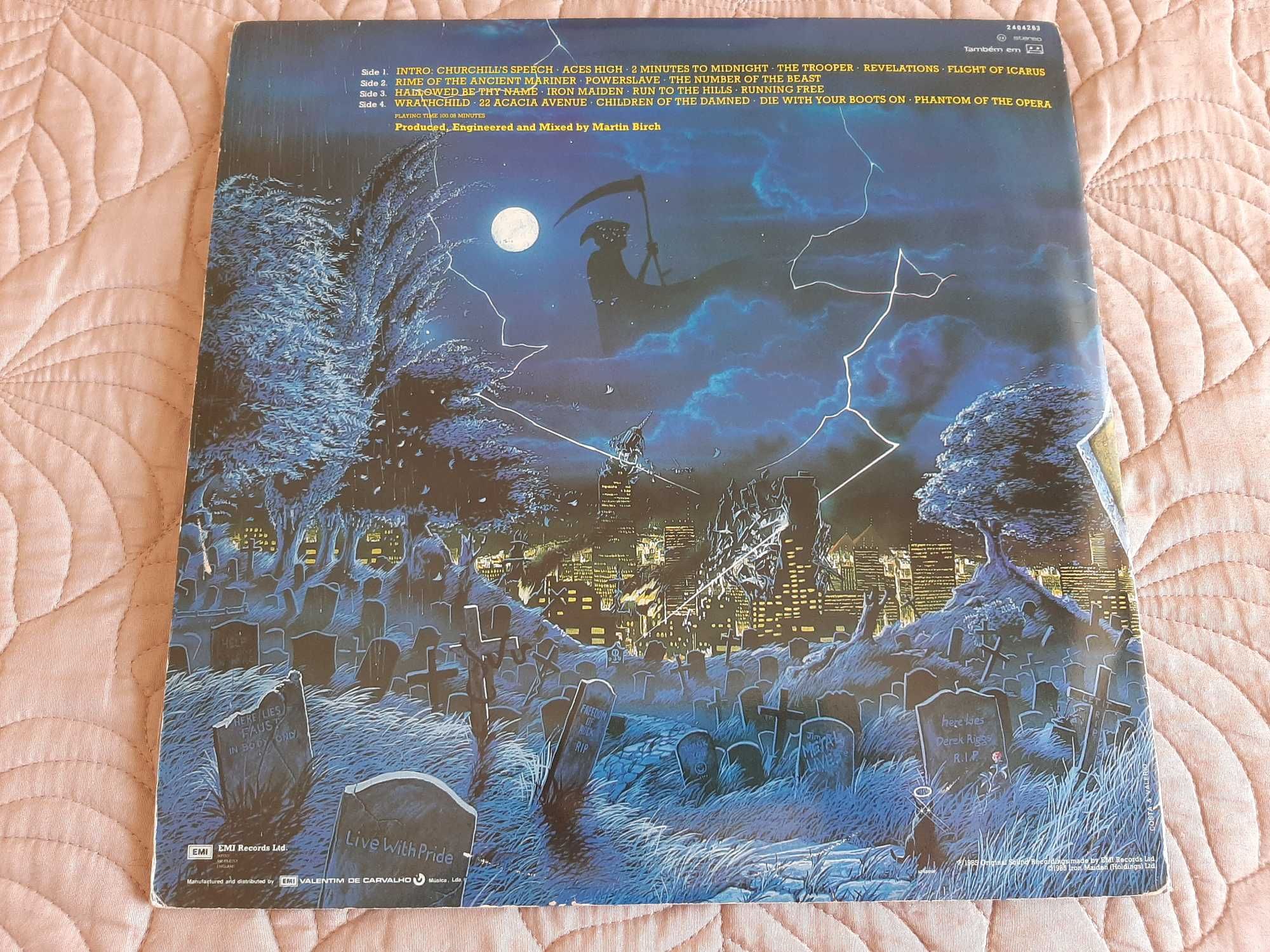 Iron Maiden - Live After Death - Portugal - 2 x Vinil LP