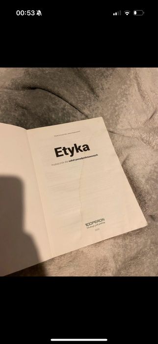 Podręcznik  Etyka dla szkół ponadpodstawowych