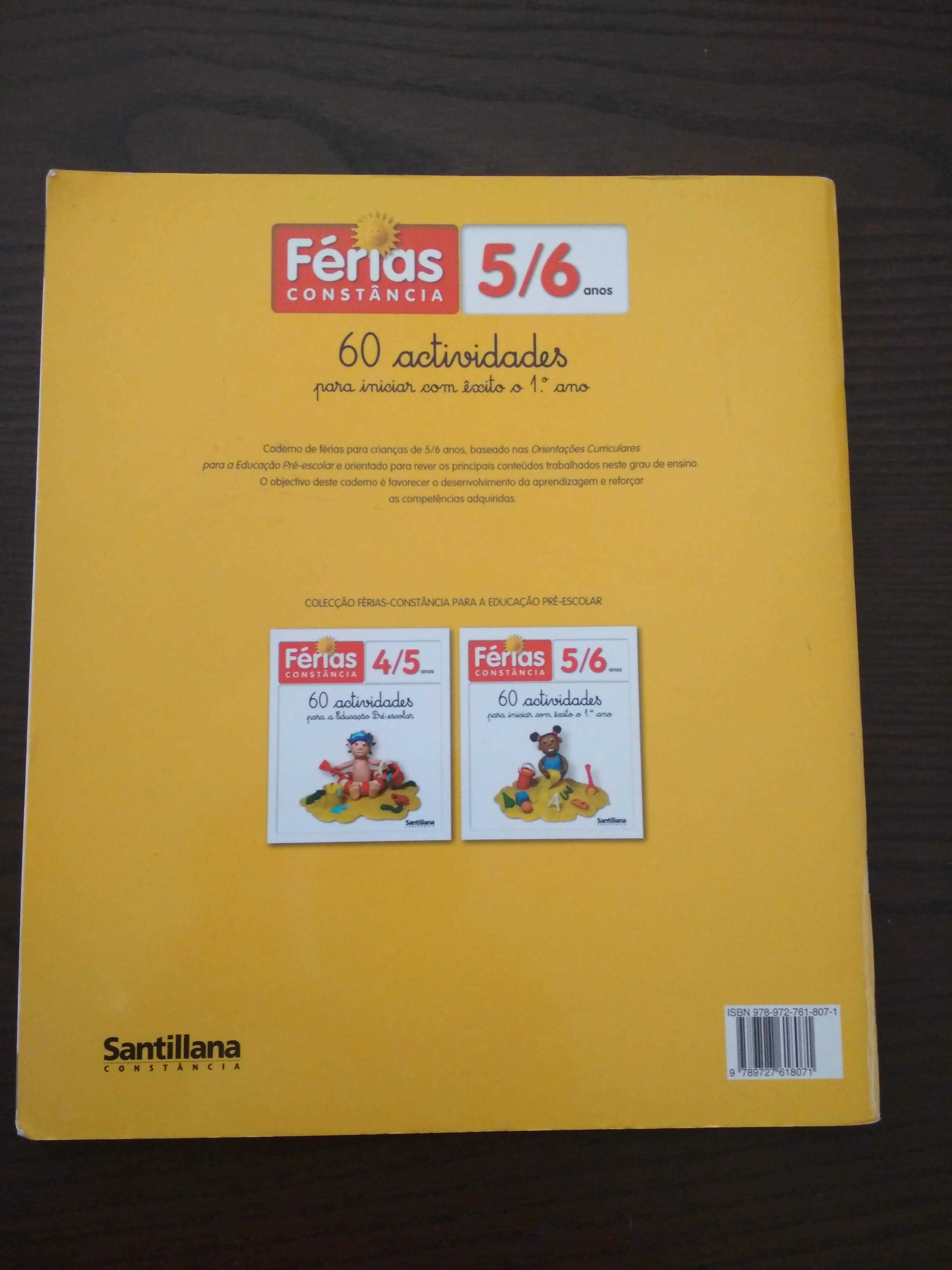 Livro de férias com actividades para o 1º ano