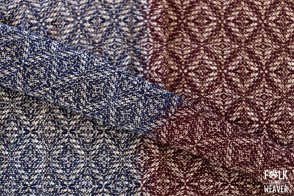 Ręcznie tkany szal Folk Weaver „Zmierzch” rękodzieło szalik handmade