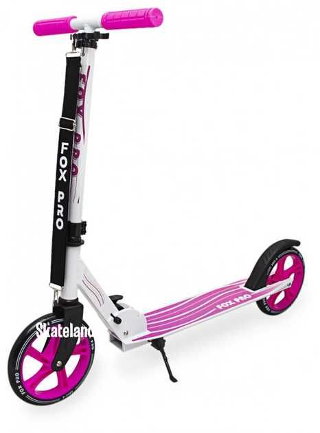 Двоколісний Самокат Maraton Fox Pro White Pink з алюмінієвою рамою