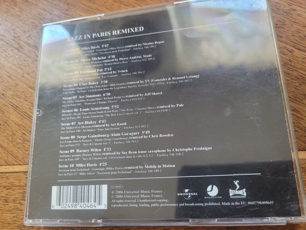 CD Jazz In Paris Remixed /Mixtape/ 2006 Gitanes Jazz Prod.