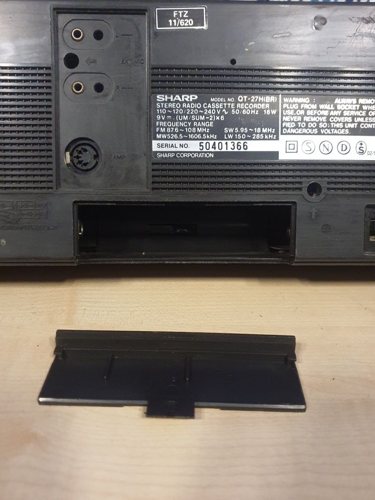 Radiomagnetofon SHARP QT27 Ghettoblaster japan sprawny