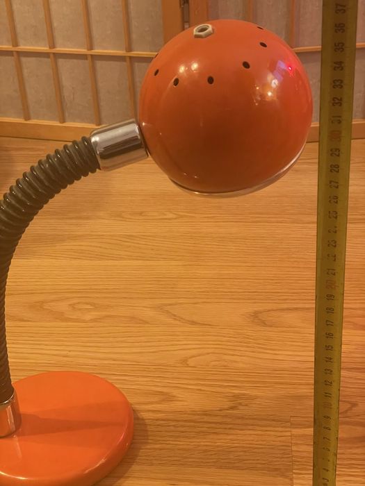 Candeeiro Lamp Orange Space Age Mid Century Vintage Design Cult Pop