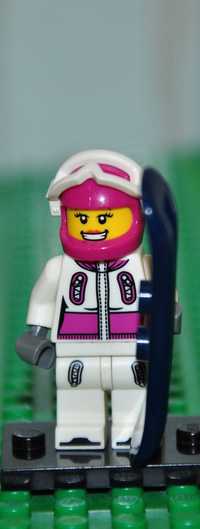 F0138. Figurka LEGO  - col039 - Snowboarder, Series 3 (col03-5)
