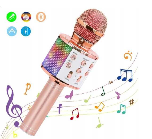 Bezprzewodowy MIKROFON Karaoke Bluetooth dla dzieci