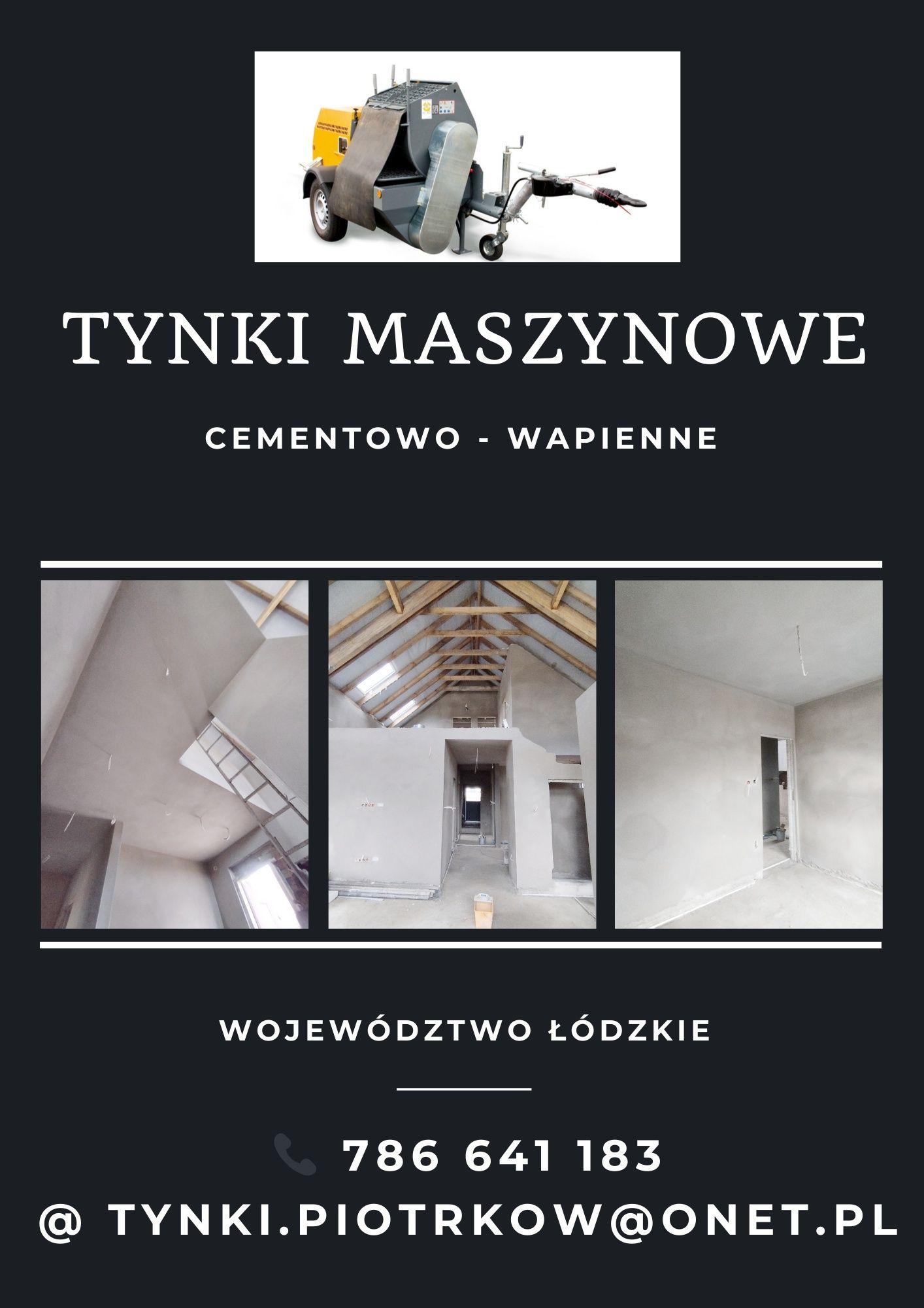 TYNKI maszynowe tradycyjne (cementowo - wapienne)