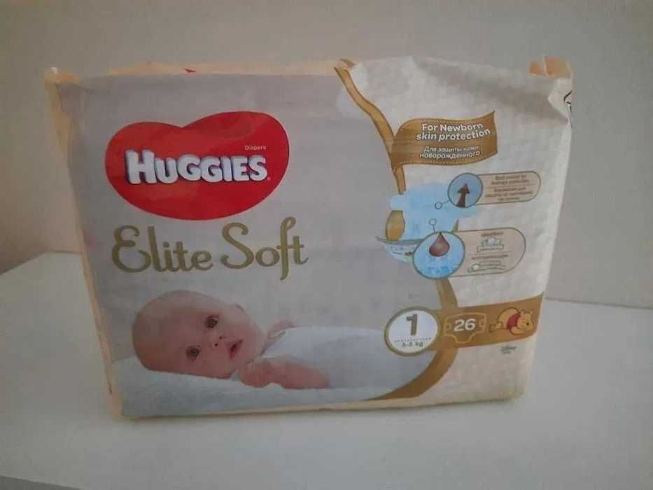 HUGGIES Elite Soft Newborn 1 (3-5kg) 26 sztuk