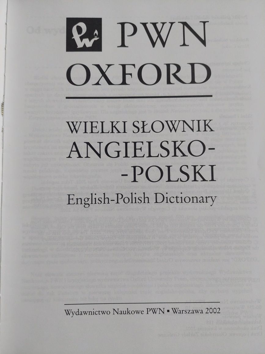 Wielki słownik angielsko-polski PWN