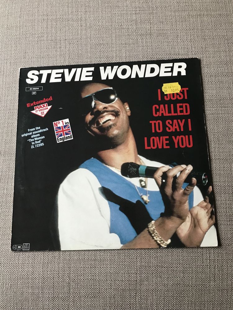 Stevie Wonder - I Just Call To Say I Love You. Winyl,Maxi, Super Vers.