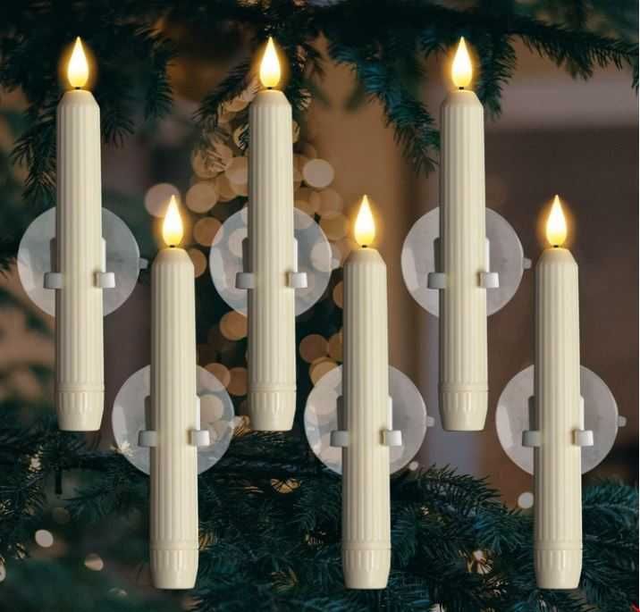 Homemory 6x świeca LED z czujnikiem Zmierzchu na Szybę