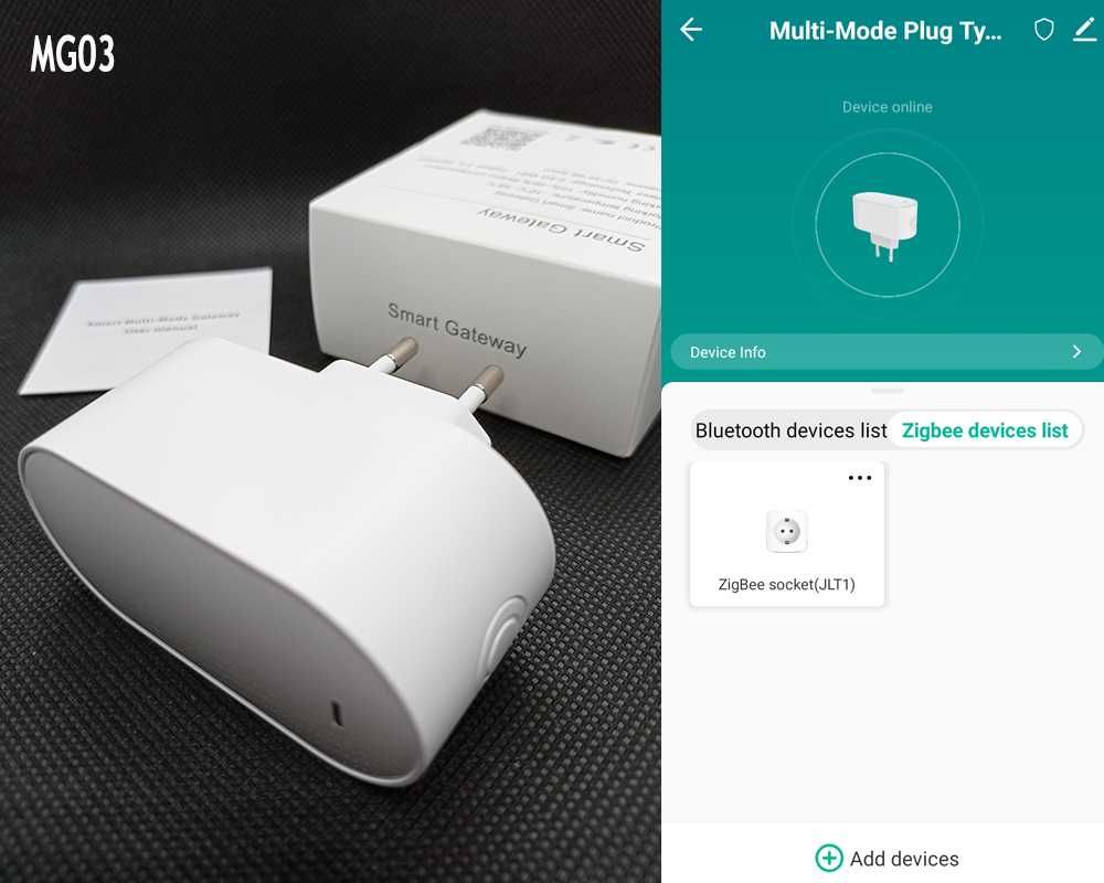 Multi-Mode шлюз Tuya Zigbee, Bluetooth, InfraRed