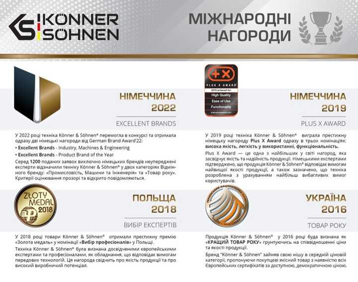 Генератор інверторний Konner&Sohnen KS 2000iG S газ/бензин 2000 Вт