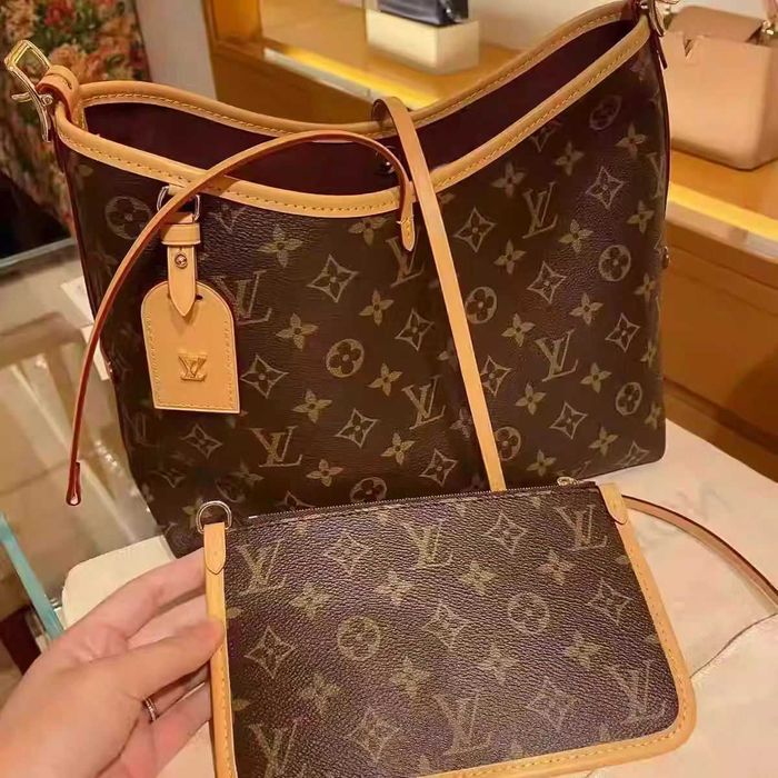Louis Vuitton LV Carryall MM Brązowa torba na ramię damska