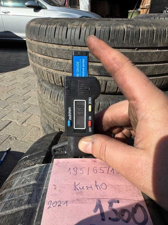 шини скати колеса 195 65 15 Kumho 6.6 mm 2021 р 2 шт літо