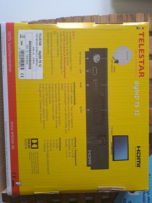 Cyfrowy odbiornik telewizji satelitarnej digiHD TS 12 Full HD
