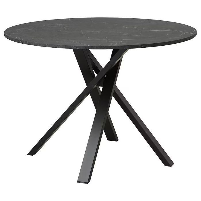 !STAN SKLEPOWY! Stół czarny imitacja marmuru, 105 cm MADE IN ITALY