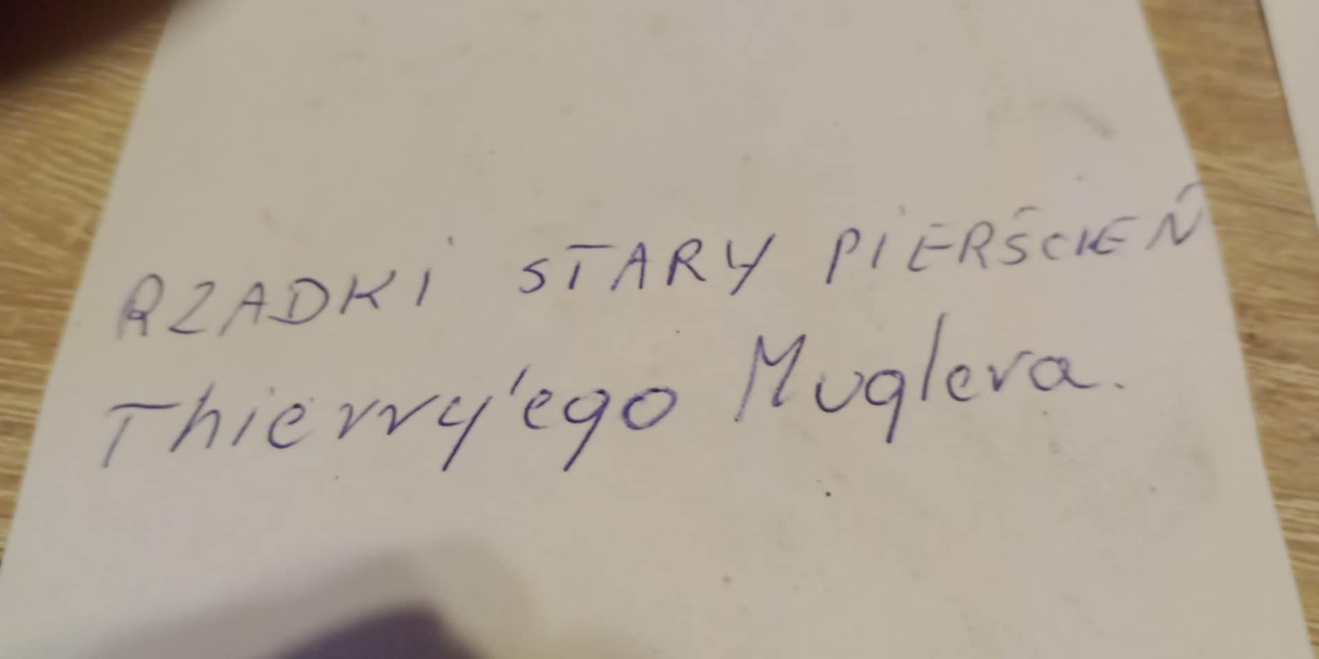 Stary pierścień Muglera