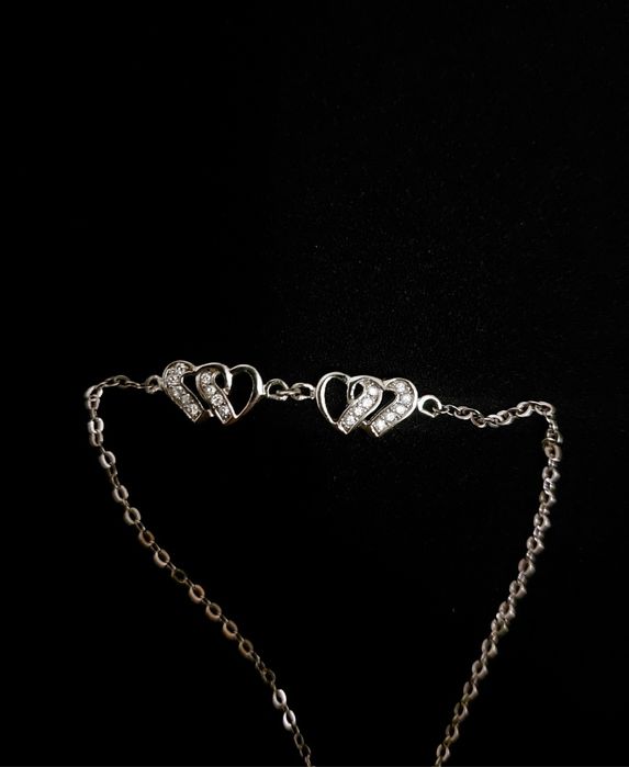 Bransoletka srebrna srebro 925 z serduszkami bransoletka srebrna yes