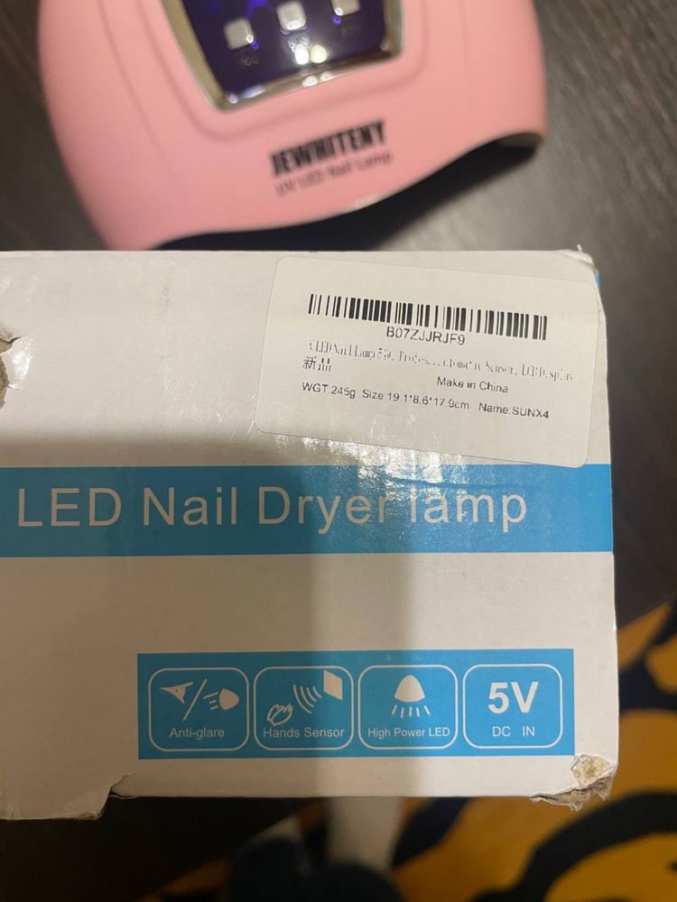 Лампа для маникюра jewhiteny uv led nail lamp