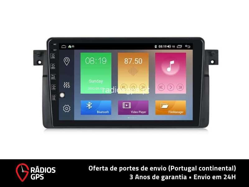 (FATURA + GARANTIA) Auto Rádio GPS Android BMW SÉRIE 3 [E46] (9")