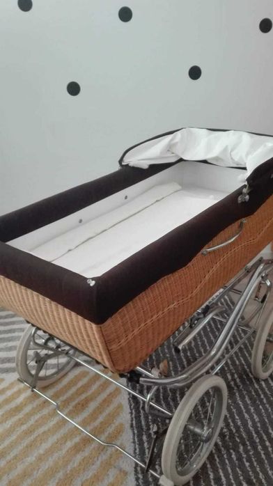 Berço/carrinho de bebé vintage / nórdico original dos anos 50