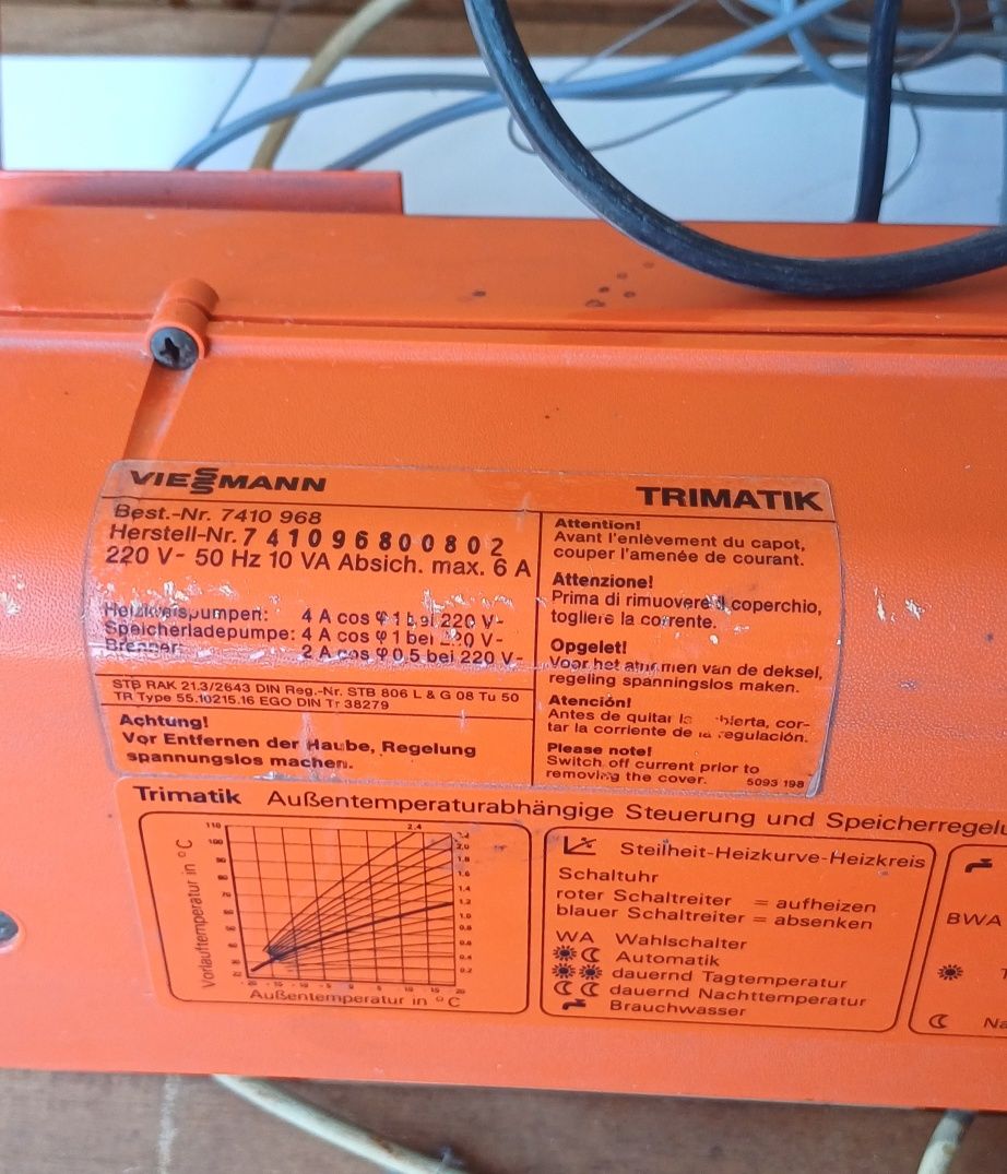 Viessmann Trimatik sterownik regulator programator.