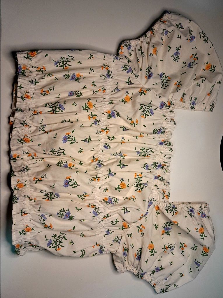 ZARA top w kwiaty 100% bawełna 11-12 lat