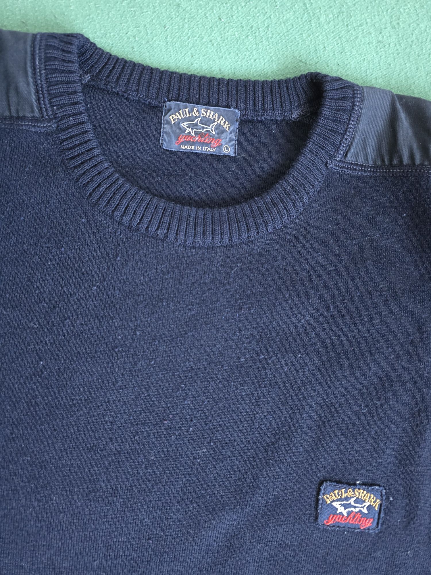 Sweter Wełniany Paul & Shark Rozmiar L Bardzo Dobry Stan