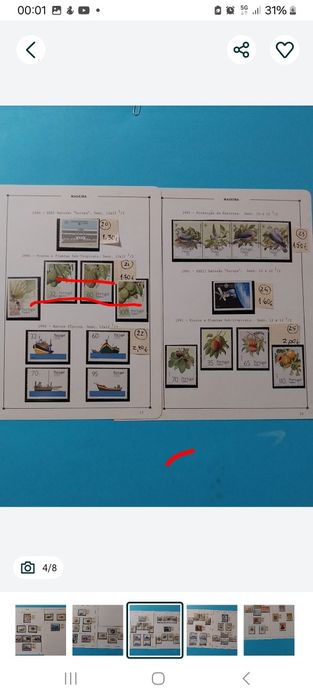 Selos da Madeira-Novos c/Goma.1981 a 1997 -Ref.12/03