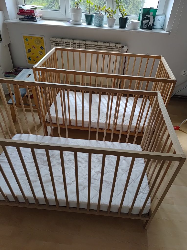 Łóżeczko dziecięce ikea singlar z materacem łóżko dla dziecka