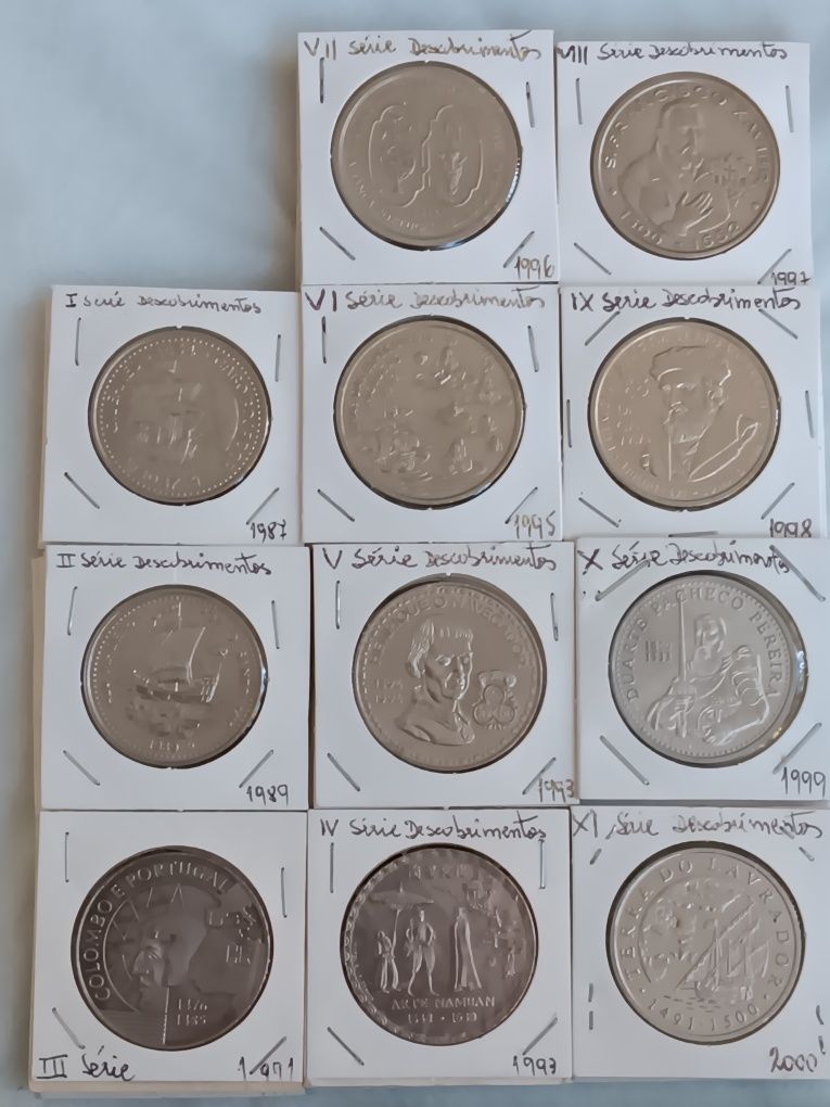 Colecção de 44 moedas completa dos Descobrimentos.